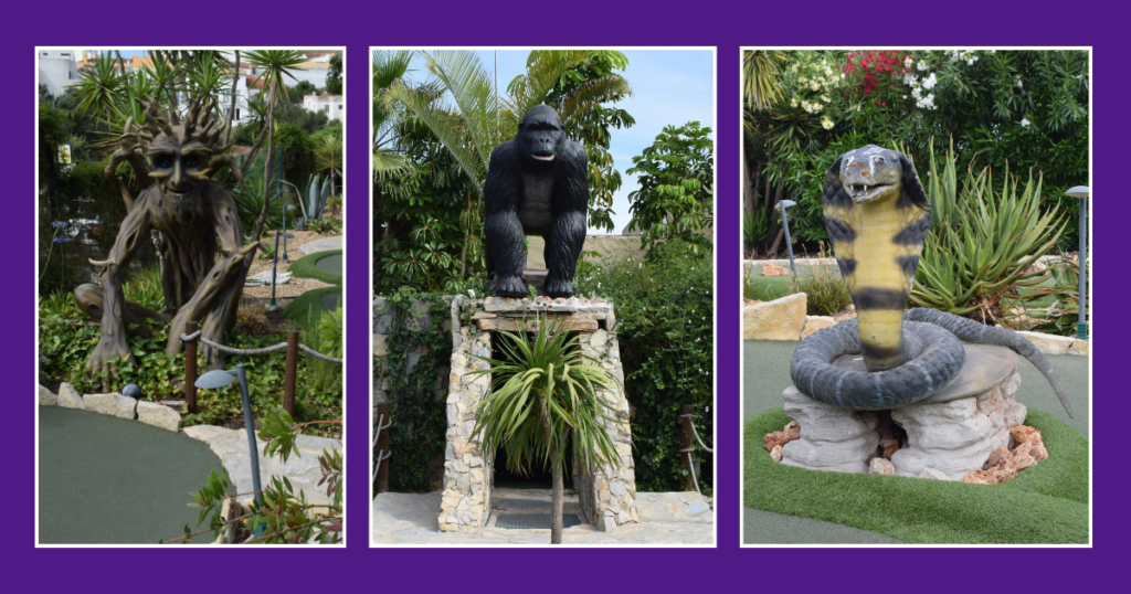 Animatronics at Eden Alvor Mini Golf course