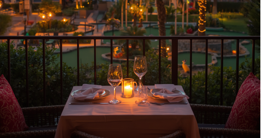 Date Night in Alvor: Mini Golf, Cocktails and Dinner for Two