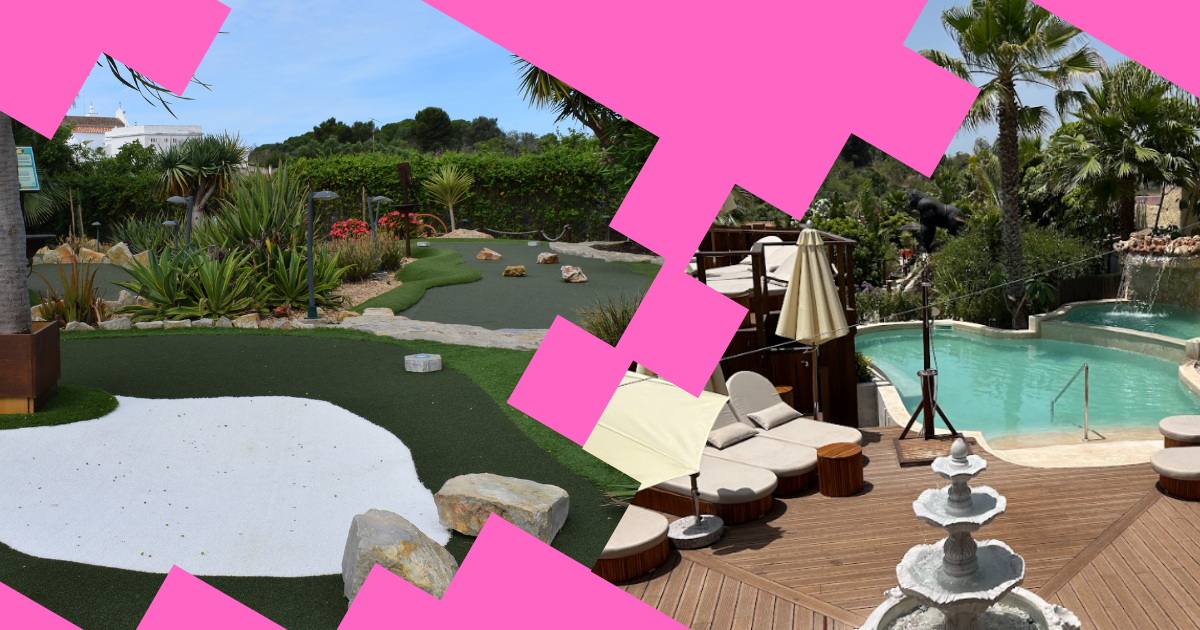 mini golfe e piscina Alvor dia combinado atividade Algarve